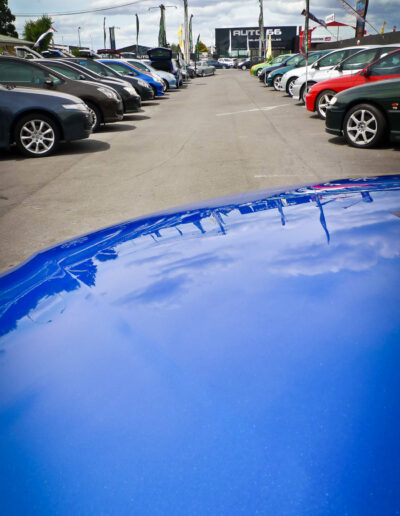 Reflections on bonnet after OptiCoat Pro application